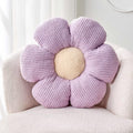 Kcvvcr Flower Throw Pillow, Soft Lavender 14.9' Flower Pillow For Home Decor, Cute Flower Shaped Floor Pillow Aesthetic Flower