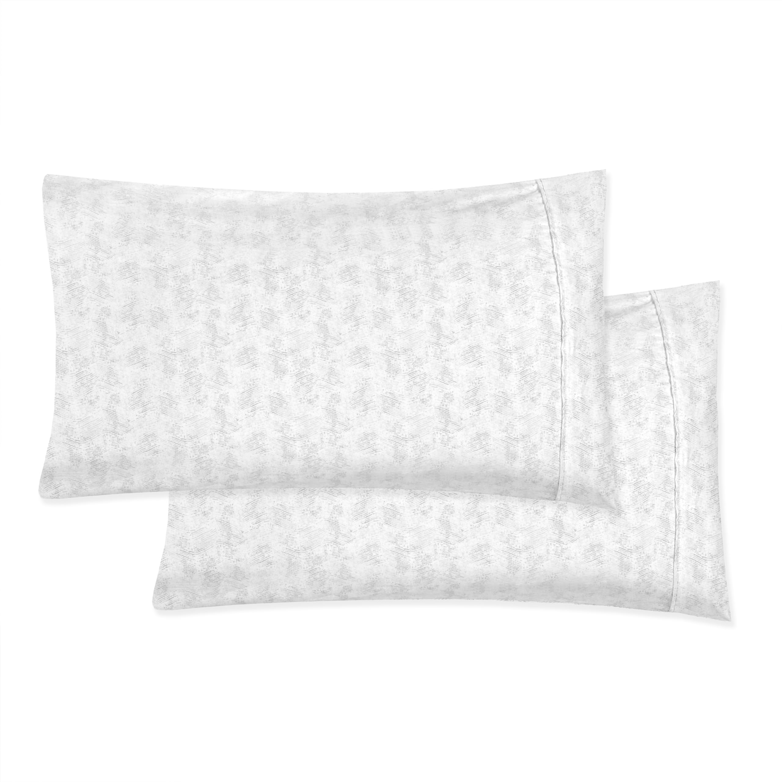 Elegant Comfort Ultra Soft Set Of 2 Sea Waves Print Pillowcases - 1500 Premium Hotel Quality Microfiber, Soft And Smooth Envelope Closure 2-Piece Pillow Covers - King, Wave Beige