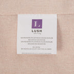 Lush Decor Linen Button Shower Curtain, 72'' X 72'', Blush & White