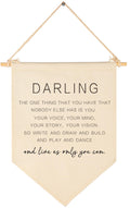 Darling The One Thing You Have-Wall Gifts for Baby Boys Girls Kids-Canvas Hanging Pennant Banner Wall Decor Gifts for Nursery Cl