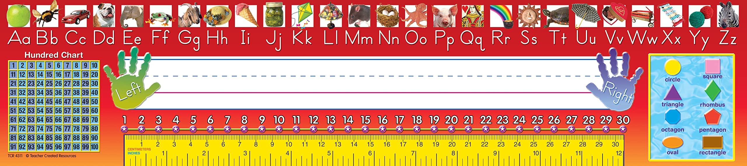 Teacher Created Resources Traditional Printing Jumbo Name Plates (Tcr4311)