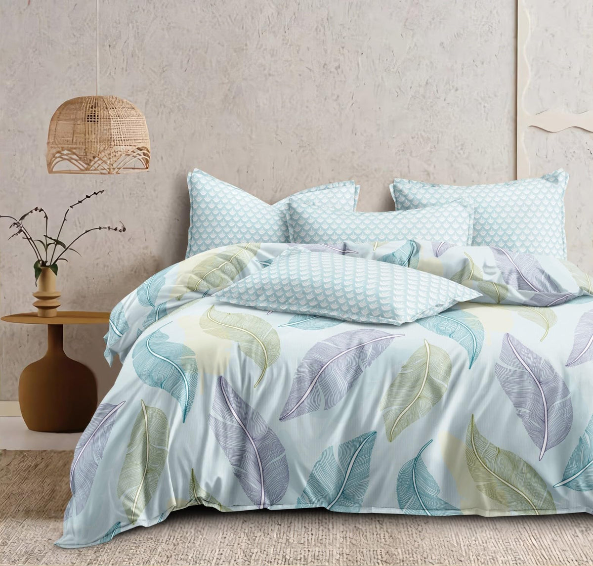 RRC Soft and Lightweight Microfiber Cotton Flannel Dohar for Double Bed Brown 3 Layer Blanket 84x96 Inches 213x243 cm 150 GSM