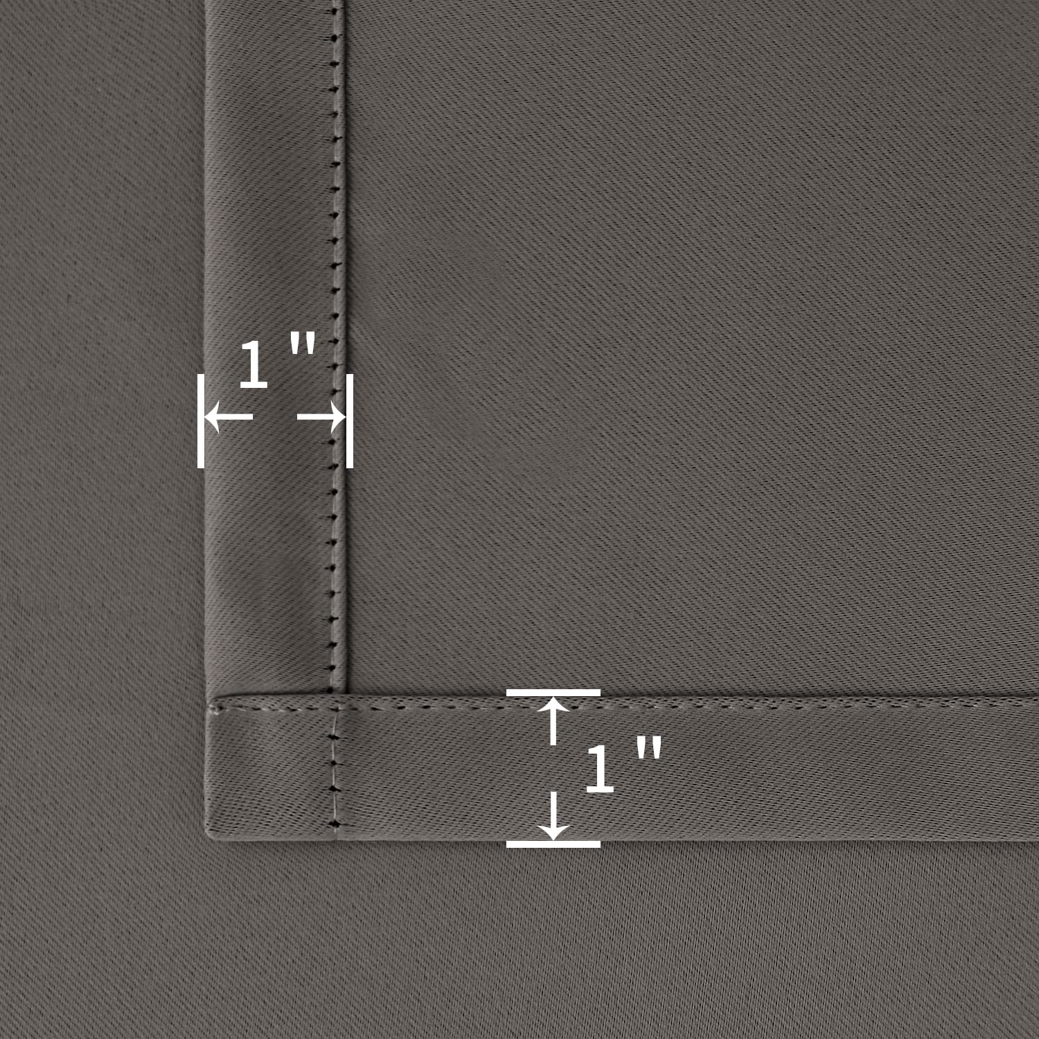 Bgment Wide Blackout Curtains 63 Inch - Rod Pocket And Back Tab Thermal Insulated Room Darkening Curtains For Living Room, 70 X 63 Inch, Grey, 2 Window Panels