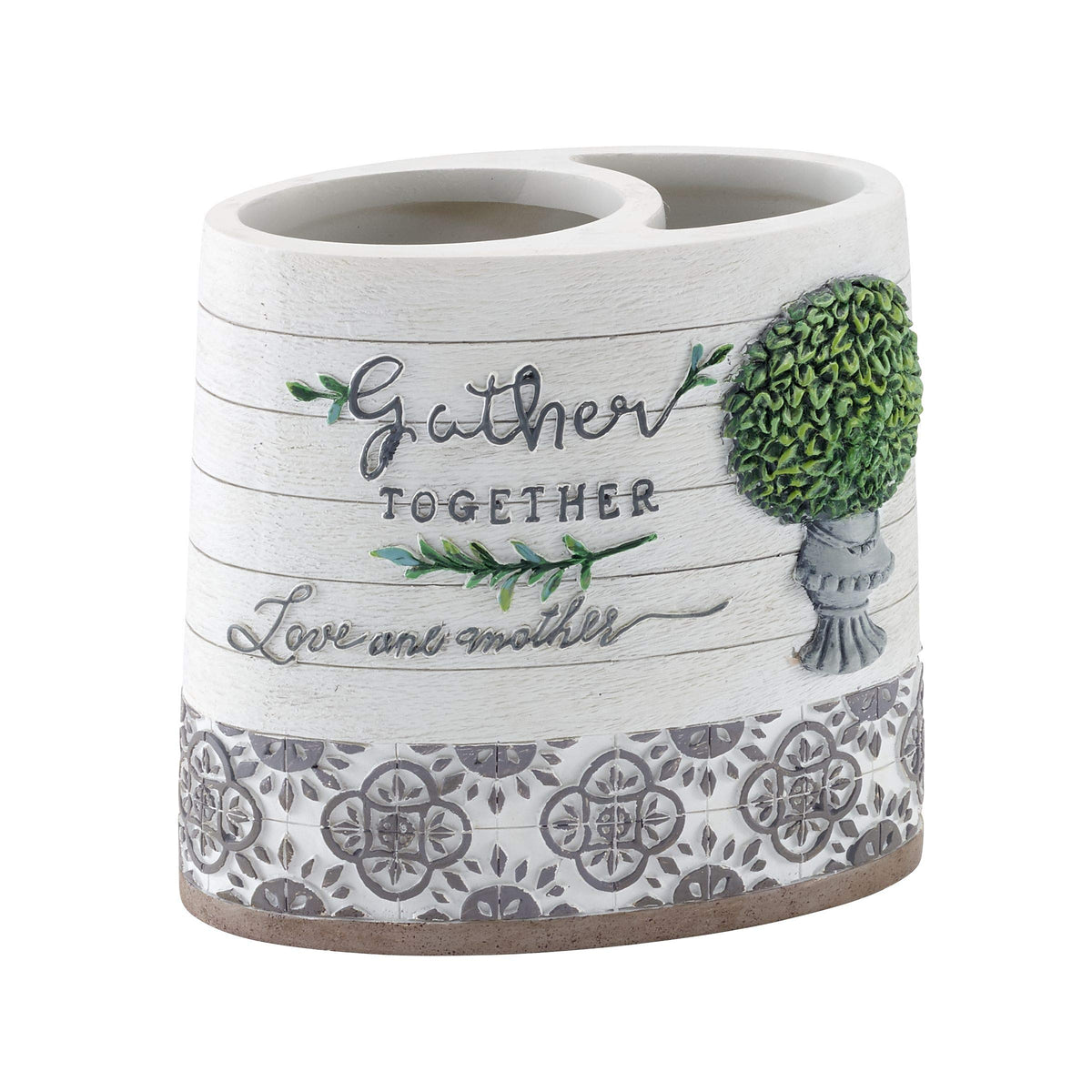 Avanti Linens Modern Farmhouse Toothbrush Holder