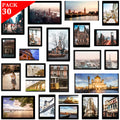 Magnetic Photo Frame, 30 pack Picture Collage Frame, Holds 4X6, 3.5X5, 3X4.5, 2.5X3.5 inches, and a Free Combination Dimensions,