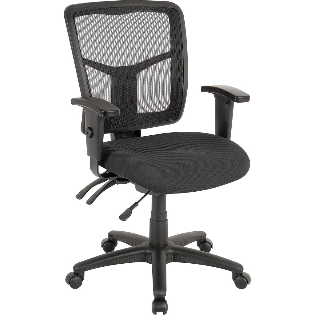 Lorell, Llr86201, Ergomesh Series Managerial Mid-Back Chair