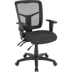Lorell, Llr86201, Ergomesh Series Managerial Mid-Back Chair