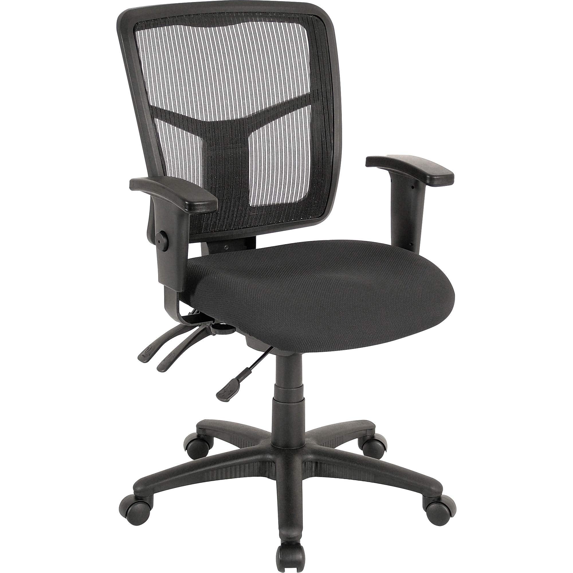 Lorell, Llr86201, Ergomesh Series Managerial Mid-Back Chair