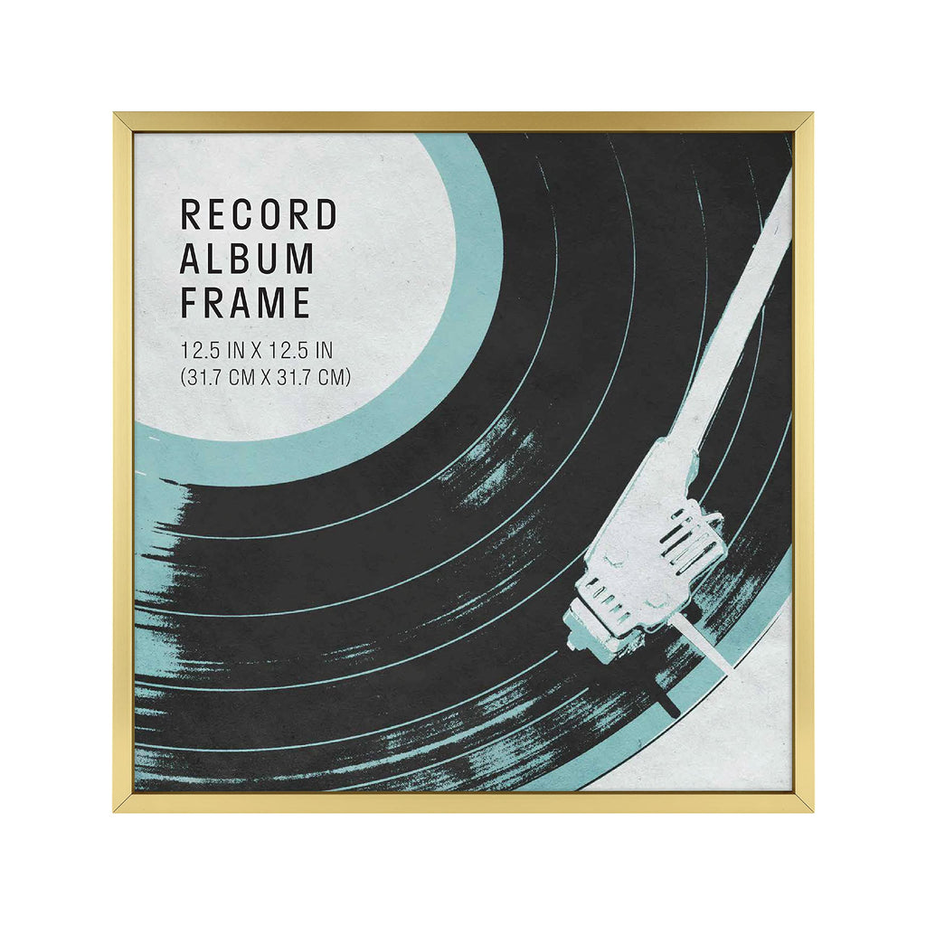MCS Master & Co. Foundry Metal Gallery Wall Frame, Brass, 12.5 x 12.5 in without mat