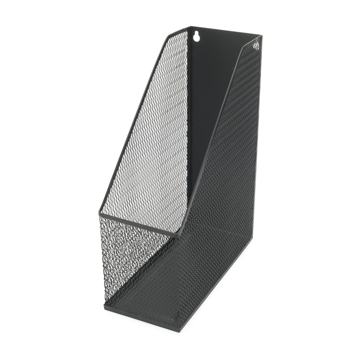 YBM HOME Mesh Steel Deluxe Magazine Rack, Extra Wide Magazine File Holder (1, Black)