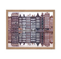 Poster Master Amsterdam Poster - Amsterdam Reflection Print - Netherlands Art - Gift for Men, Women & Travel Lover - Landscape W