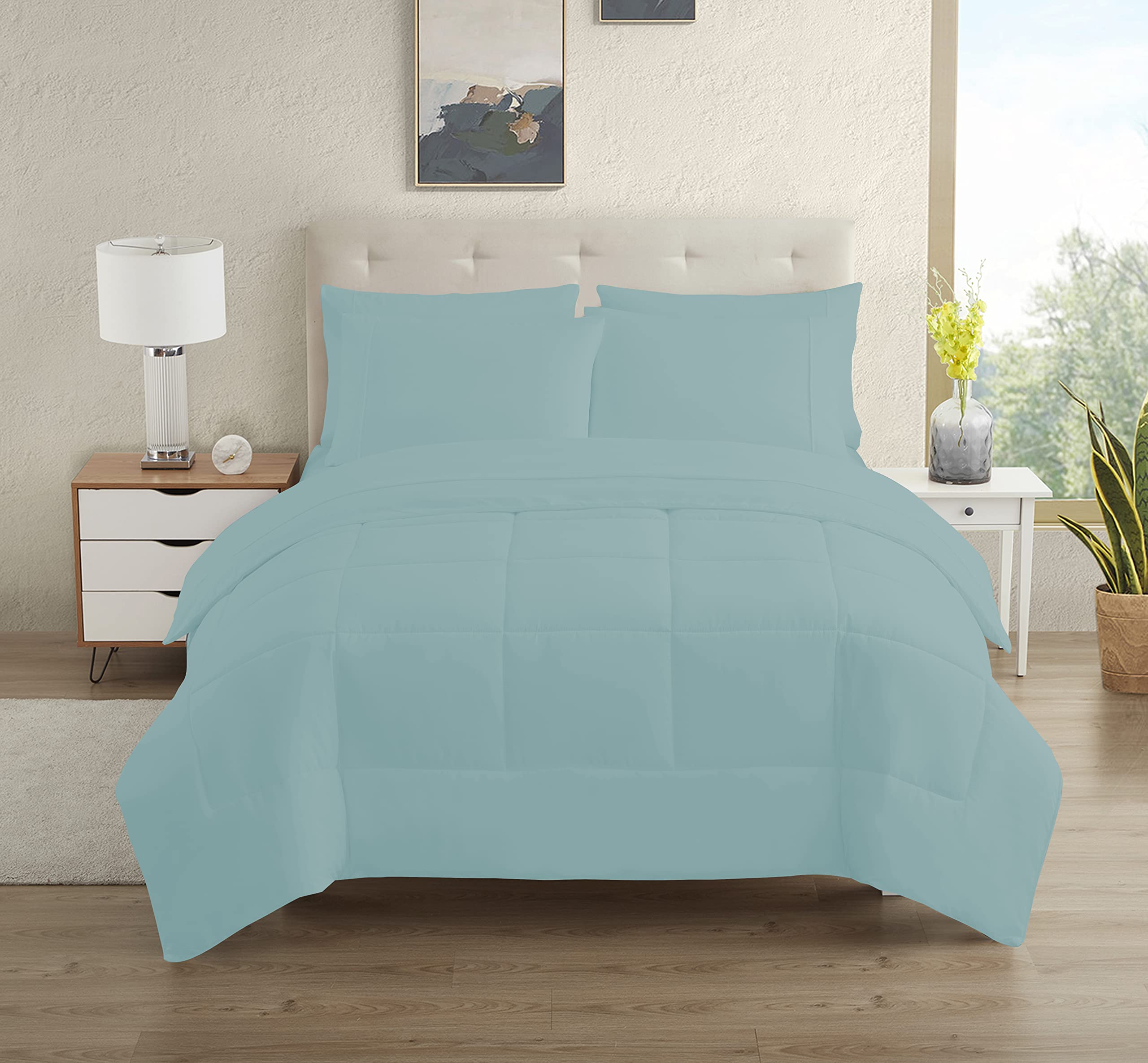 Dorm Room Essentials College Bedding Comforter Set 5 Piece Twin Size Bed In A Bag For College Students Boys And Girls, Twin, Mis