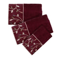 Popular Bath Aubury Collection, Towel Set, Burgundy