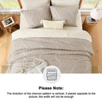 Litanika Khaki King Comforter Set, 3 Pieces Lightweight Tufted Bedding Sets, Down Alternative Comforter Fluffy Bed Set Gift Choi