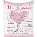 Mubpean Gifts For 11 Year Old Girls Blanket 60'X50', Birthday Gifts For 11 Year Old Girls, 11 Year Old Girl Birthday Gifts, 11