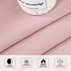 Mysky Home Pink Door Curtains For Doorway Closet Curtain For Living Room Grommet Room Darkening Curtain For Girls Bedroom Thermal Insulated Nursery Curtain, 1 Curtain Panel, 52 X 72 Inch