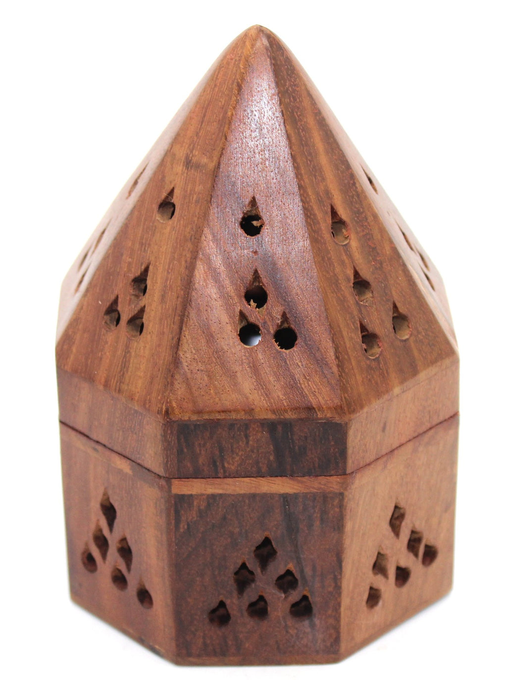 Govinda - 5 Inch Temple Wooden Charcoal/Cone Burner