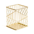 U Brands Metal Pencil Cup, Desktop Accessory, Vena Collection, Gold