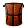 Basketball Texture Laundry Basket with Handles, Foldable Tall Oxford Clothes Hamper, Lightweight WaterResistant Storage Bin for