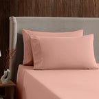 Nestl King Size Sheets Set - 4 Piece King Sheets, Deep Pocket, Hotel Luxury, Extra Soft, Breathable And Cooling, Peach King Bed Sheets
