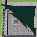 Patio Paradise 11' X 18' X 21.1' Green Sun Shade Sail Right Triangle Shade Canopy Heavy Duty Pergolas Cover Cloth, Sunlight Bloc