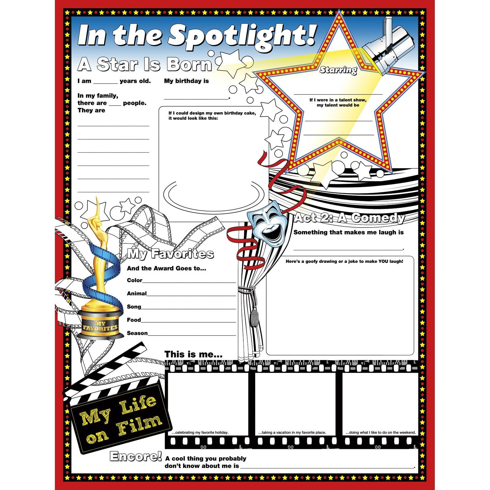 NORTH STAR TEACHER RESOURCE Fill Me in The Spotlight Aid