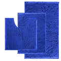 Blue Bath Mat  Super Soft Nonslip, Machine Washable, Dries Quickly  Ultra Soft 3 Piece Bathroom Set