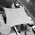 Shademart 4 ' X 10 ' Grey Waterproof Shade Sail Sun Shade Sail Rectangle Custom Size Water Resistant Canopy Awning Shelter, 95%