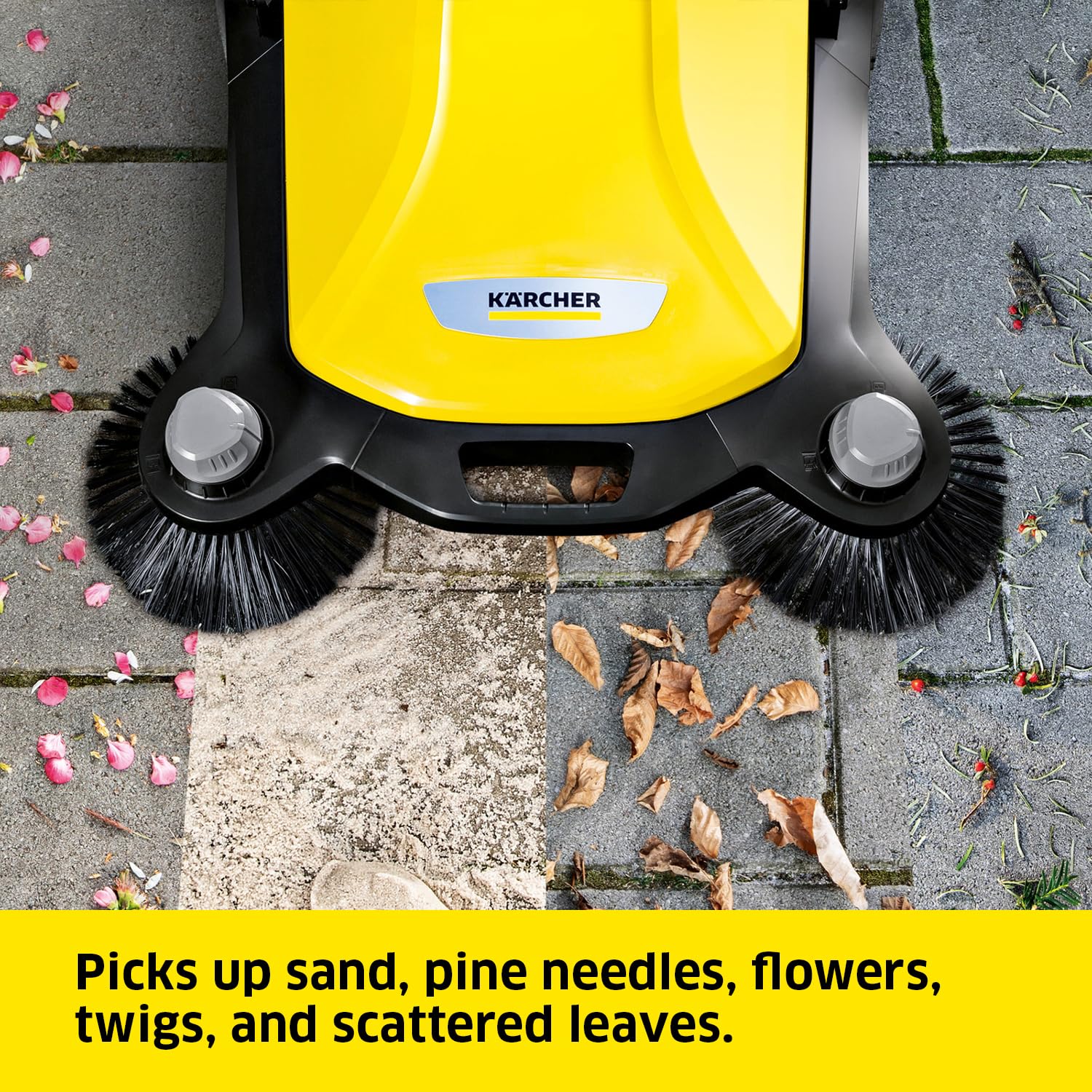 Kärcher S 6 Twin Push Sweeper Yellow Bristle 1.766-461.0