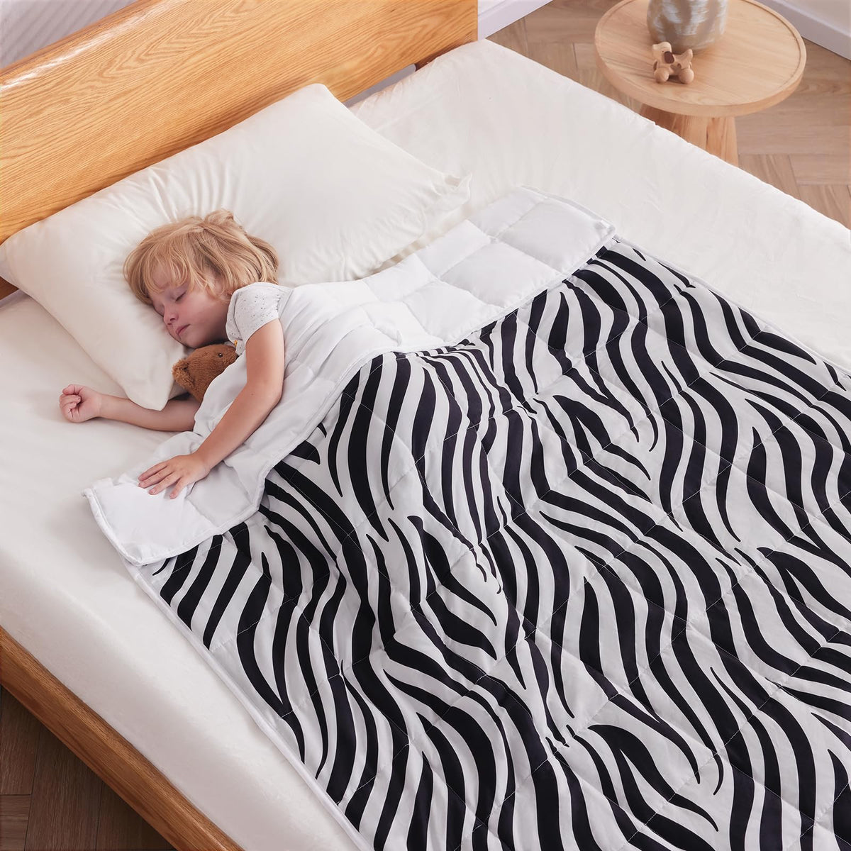 Anfie Weighted Blanket Kids(36''X48'' 3Lbs) Weighted Blanket Cooling Blanket For Sleeping,Throw Size Breathable Blanket With Pre