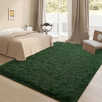 Falark Large Soft Area Rugs For Bedroom Living Room, 8X10 Ft Dark Green Fluffy Rug Carpets For Girls Kids Room, Shaggy Fuzzy Ind