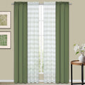 Achim Tribeca 4 Piece Window Curtain Panel Set  26x84  Green
