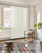 Godear Design Adjustable Verticsl Sliding Panel Track Blinds For Windows, Room Dividers Walls, Closet Doors, Extendable Track Fr
