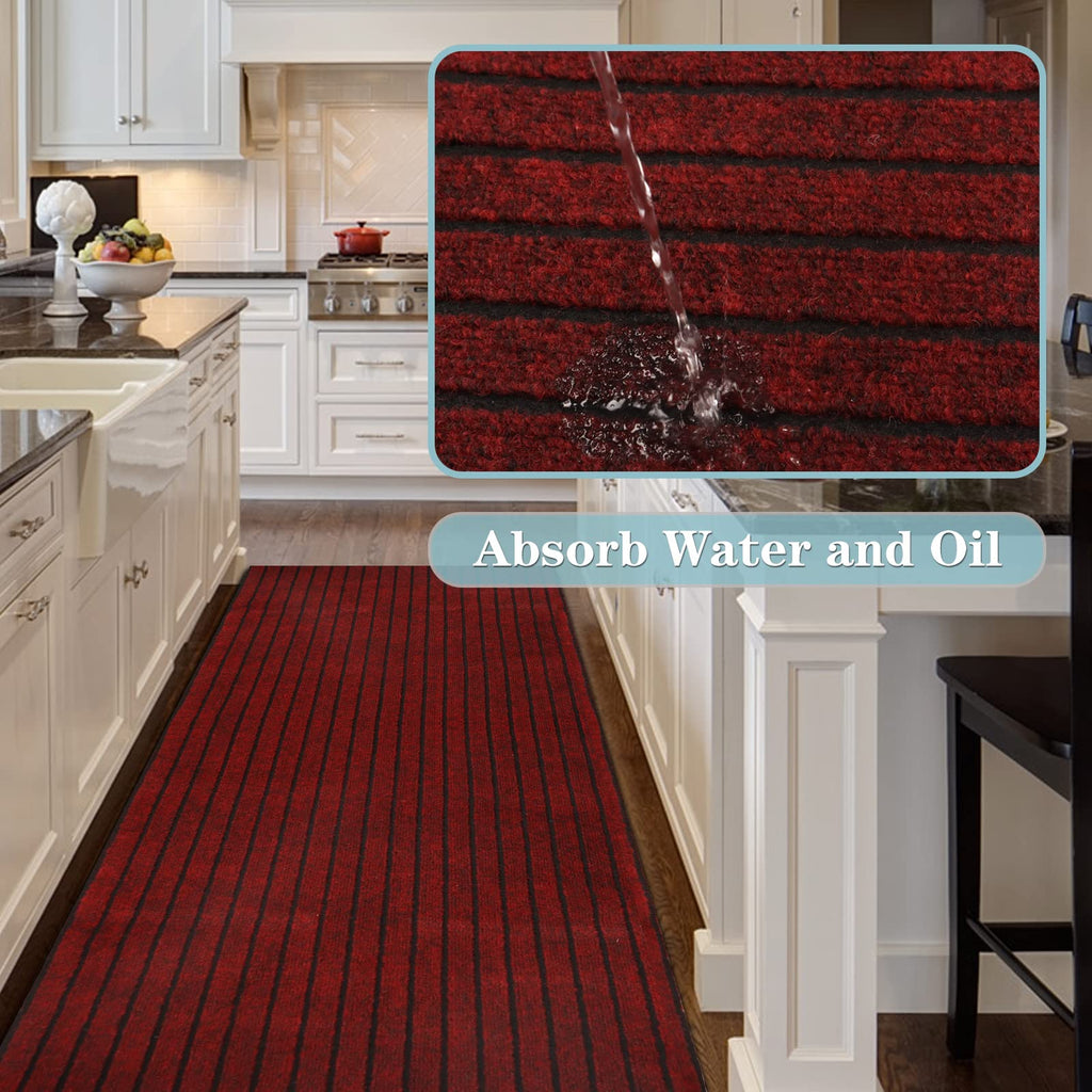 Runner Rug 4Ft X 35Ft, Ayoha 2'-82' Utility Carpet Runner For Entryway Hallway Aisles Balcony Garages, Area Rugs With Non-Slip R