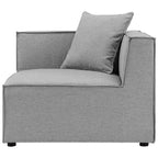 Modway Eei-4380-Gry Saybrook Patio Upholstered 4-Piece Sectional Sofa In Gray, Grey