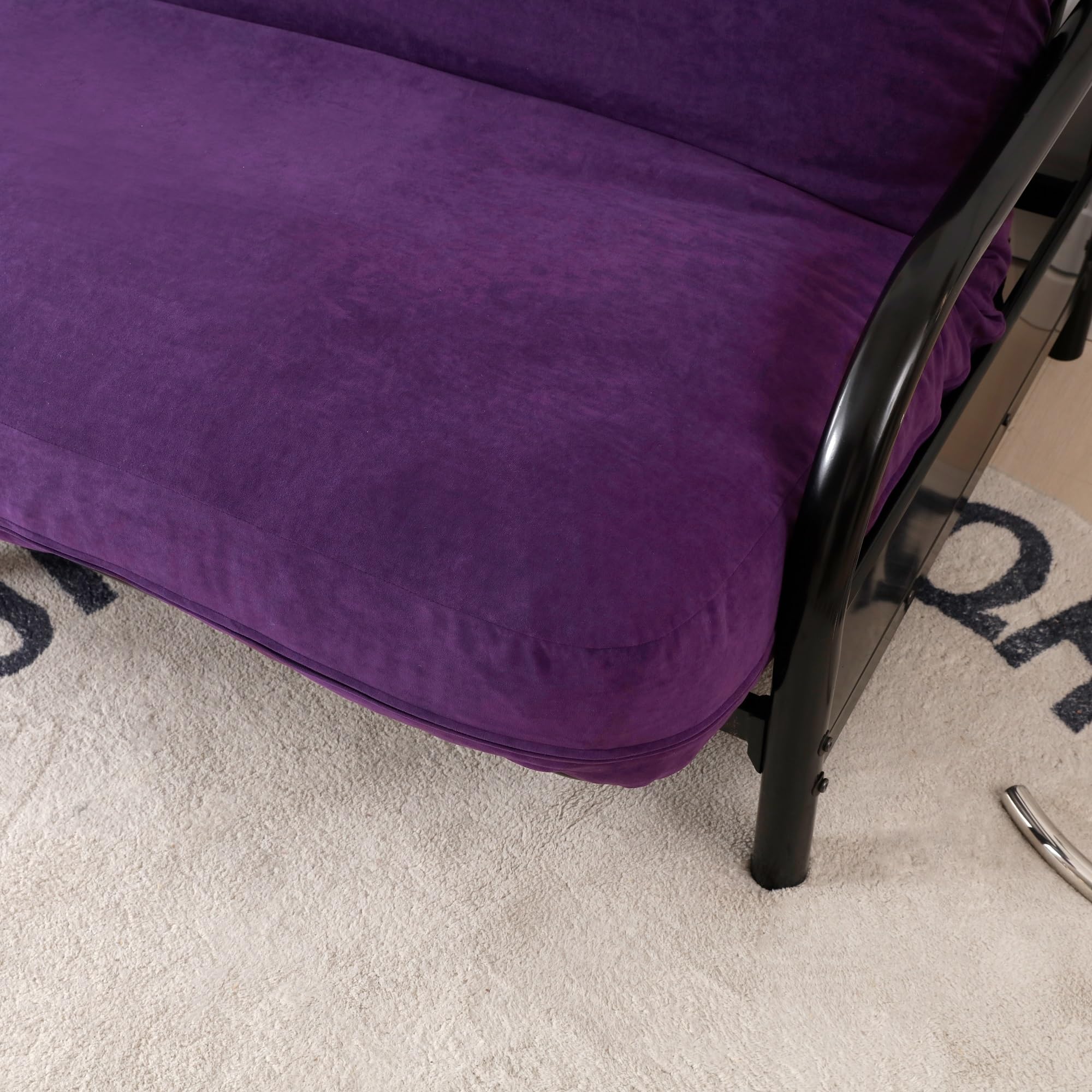 Octorose  Purple Color Full Size Quality Bonded Micro Suede Futon Mattress Cover