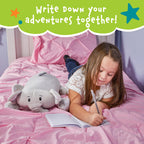 Memory Mates Piper The Elephant Memory Foam Pillow Plush,15    Stuffed Animal