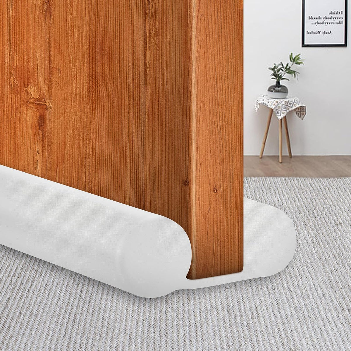 Maxtid 32' Door Draft Stopper White Door Air Draft Stopper Breeze Wind Blocker Bedroom Must Haves 2024 Door Stoppers For Bottom Of Door Small Apartment Doors Essentials