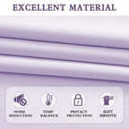 Donren Patio Door Curtains 96 Inch Length, Light Purple Rod Pocket Top Thermal Insulated Blackout Panels Curtain Drapes For Sliding Glass Door (Lavender, 60' Wide, 2 Panels)