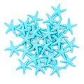 AUEAR, 30 Pack Lovely Starfish Decor Pencil Finger Resin for Wedding Crafts Home Decoration (Light Blue)