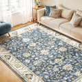WITSHOCK Boho Area Rugs 9x12 for Living Room Machine Washable, Ultra-Soft Large Rugs for Bedroom Vintage Non-Slip Stain Resistan