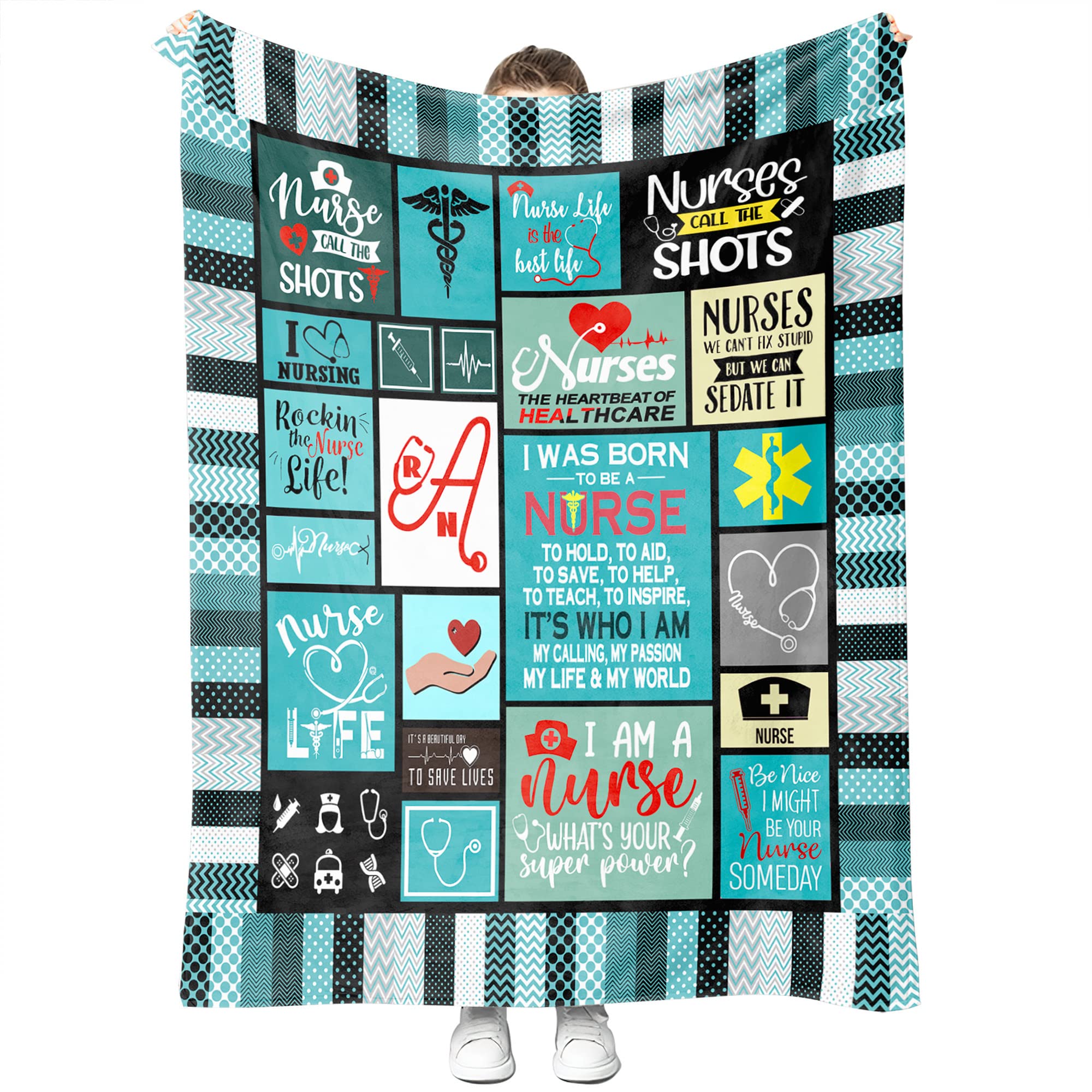 Nurse Gifts For Women Soft Fleece Throw Blanket For Nurses Rn Gifts Graduation Gift Retirement Gifts For Nurses Women Warm Thank