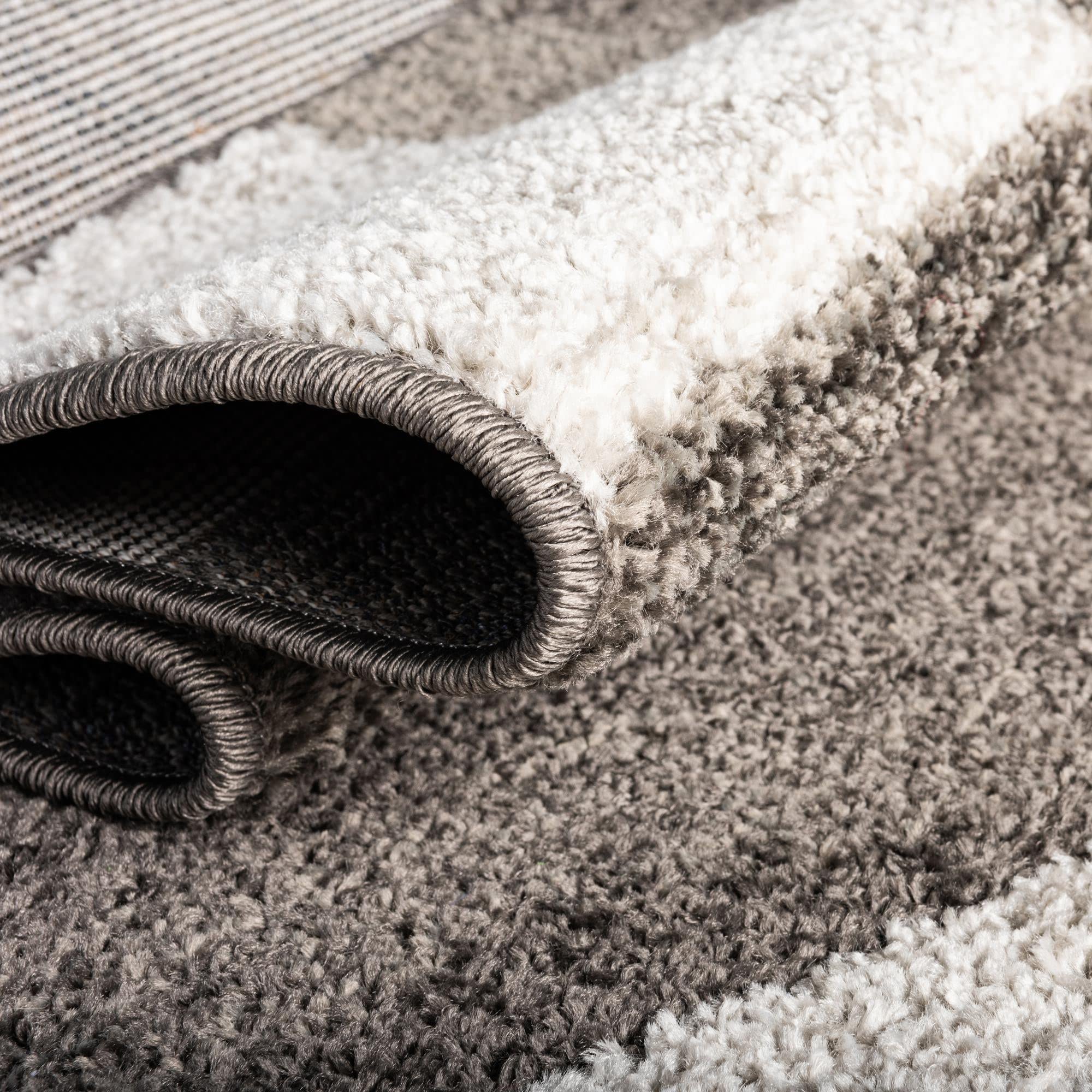 Unique Loom Autumn Collection Area Rug - Providence (5' 3'' X 8' Oval, Gray/ Ivory)