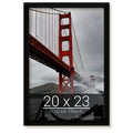 wallsthatspeak 20x23 Black Picture Frame for Puzzles Posters Photos or Artwork
