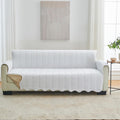 Great Bay Home Velvet Sofa Cover - Washable Slipcover Furniture Protector with Elastic Straps - Furniture Cover for Dogs, Kids, 