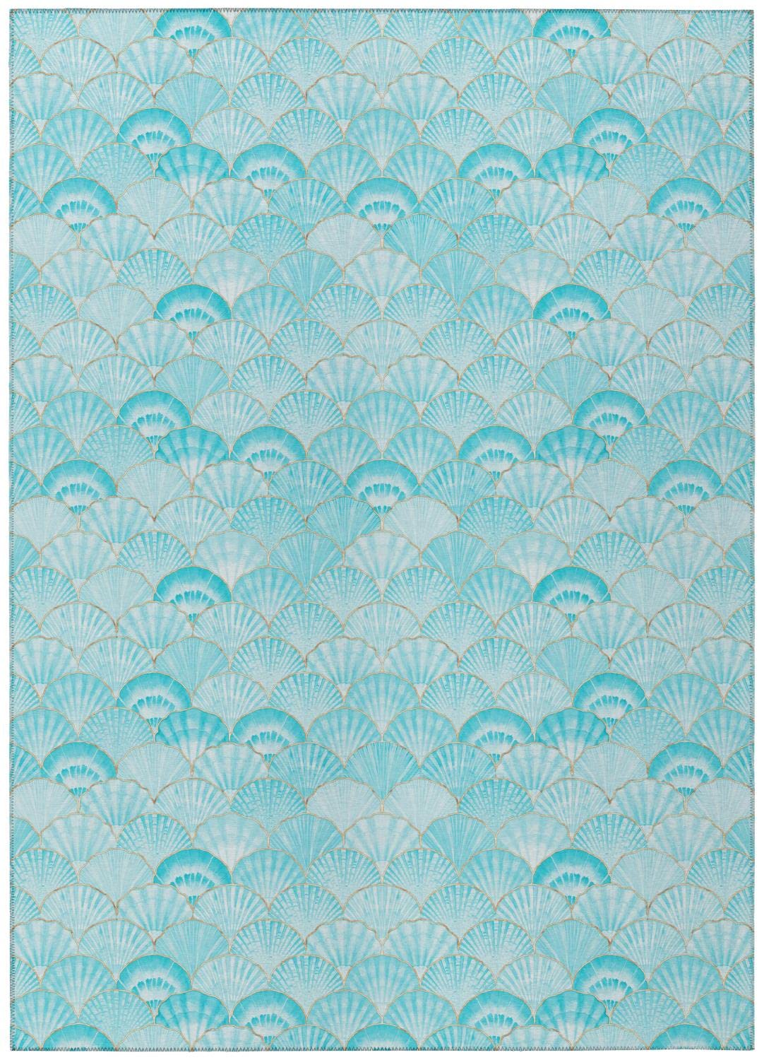 Dalyn Indoor Outdoor Seabreeze Sz2 Teal Washable 10' X 14' Rug Sz2Te10X14