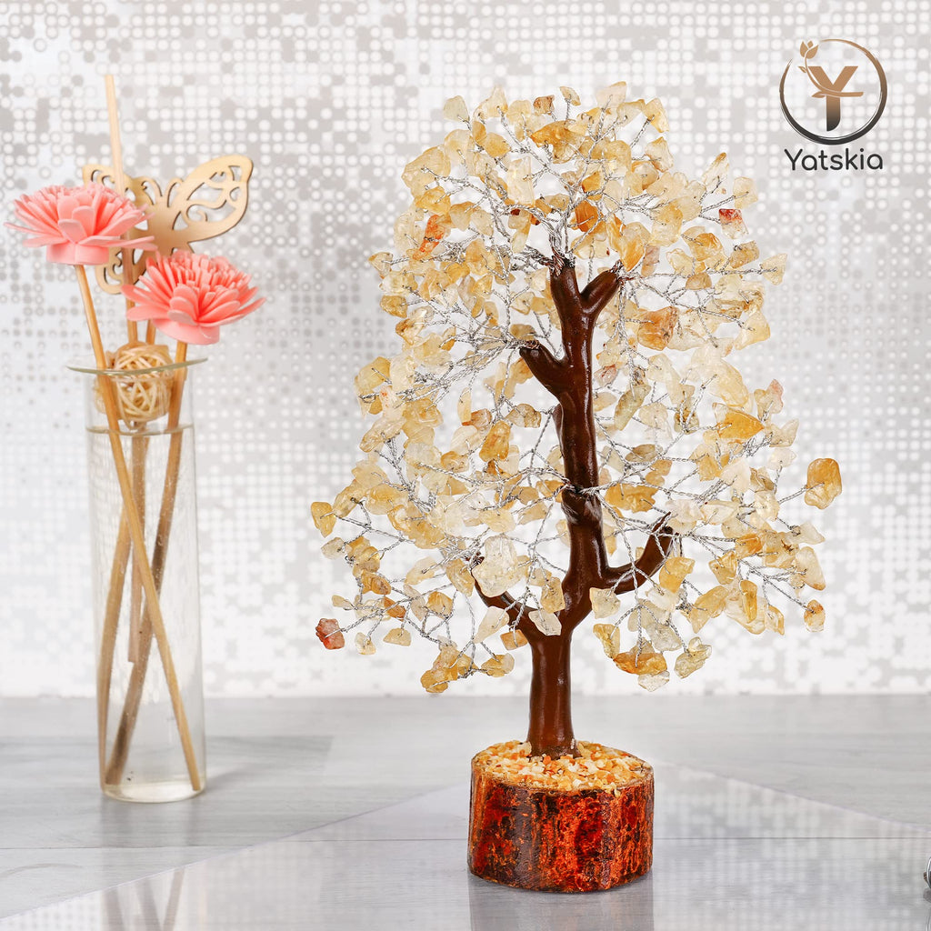 Citrine Crystal Tree - Feng Shui Decor - Chakra Tree - Spiritual Items - Home Decoration - Gemstone Tree - Crystals - Crystal De