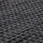 Solid Outdoor Rug For Patio Or Balcony Weatherproof In Mottled Anthracite, Size: 6'7' X 9'2'