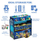 Delta Children Toy Story 4 6 Bin Design and Store Toy Organizer Fabric Toy Storage TB84403TY-1096