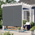 Love Story Custom Size 8X9 Ft Sun Shade Cloth With Grommets Pergola Shade Cover 95% Uv Protection For Patio Outdoor, Dark Grey (